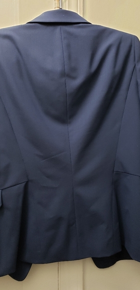 Lafayette 148 New York Navy Wool Blazer - Picture 2 of 6